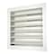 Gaf Master Flow 12 in. W X 12 in. L White Aluminum Wall Louver DA1212W - alternate 1
